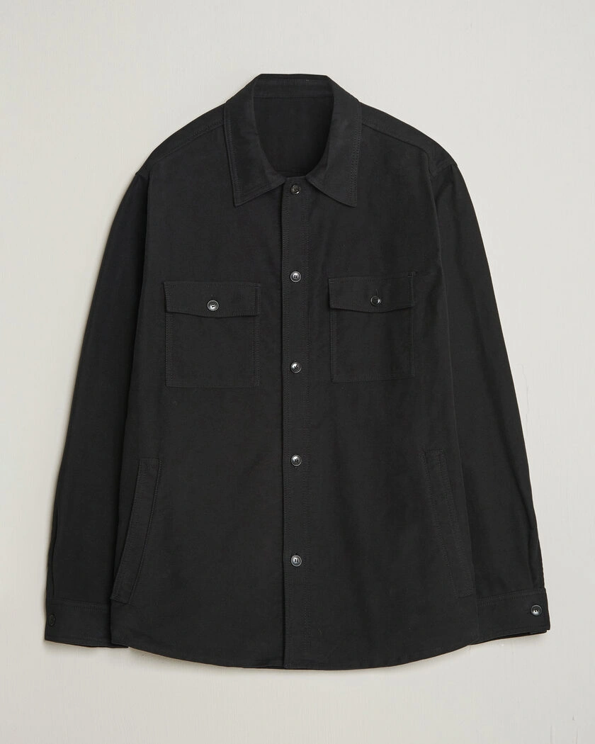 Tiger of Sweden Bishop Cotton Overshirt Black – Svart