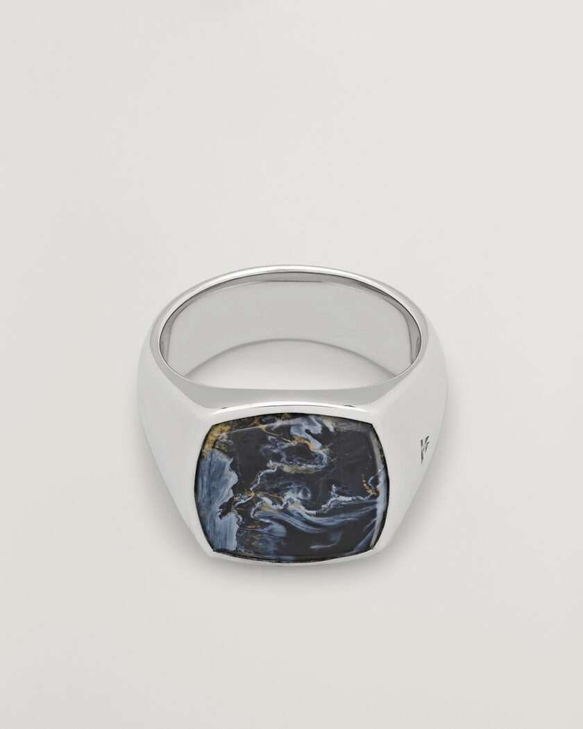Tom Wood Cushion Pietersite Ring Silver – Sølv
