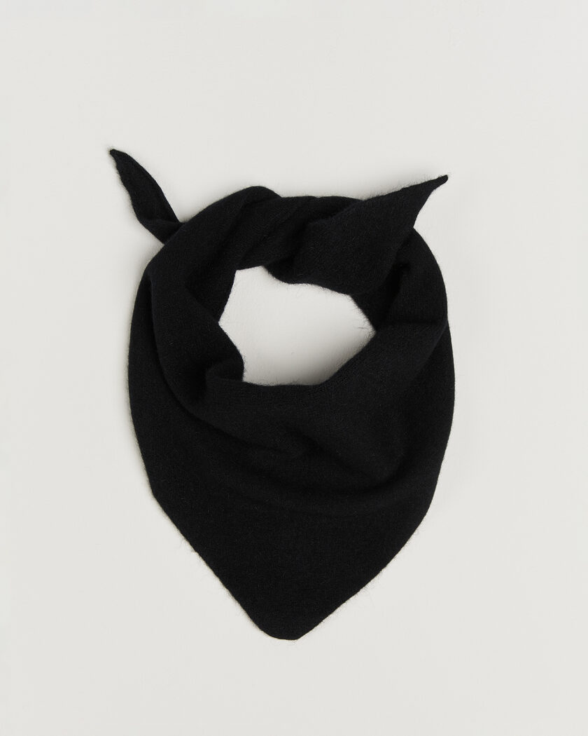 Le Bonnet Lambswool/Caregora Bandana Onyx – Svart