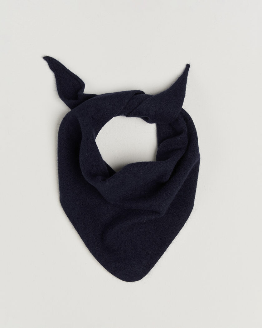 Le Bonnet Lambswool/Caregora Bandana Midnight – Blå
