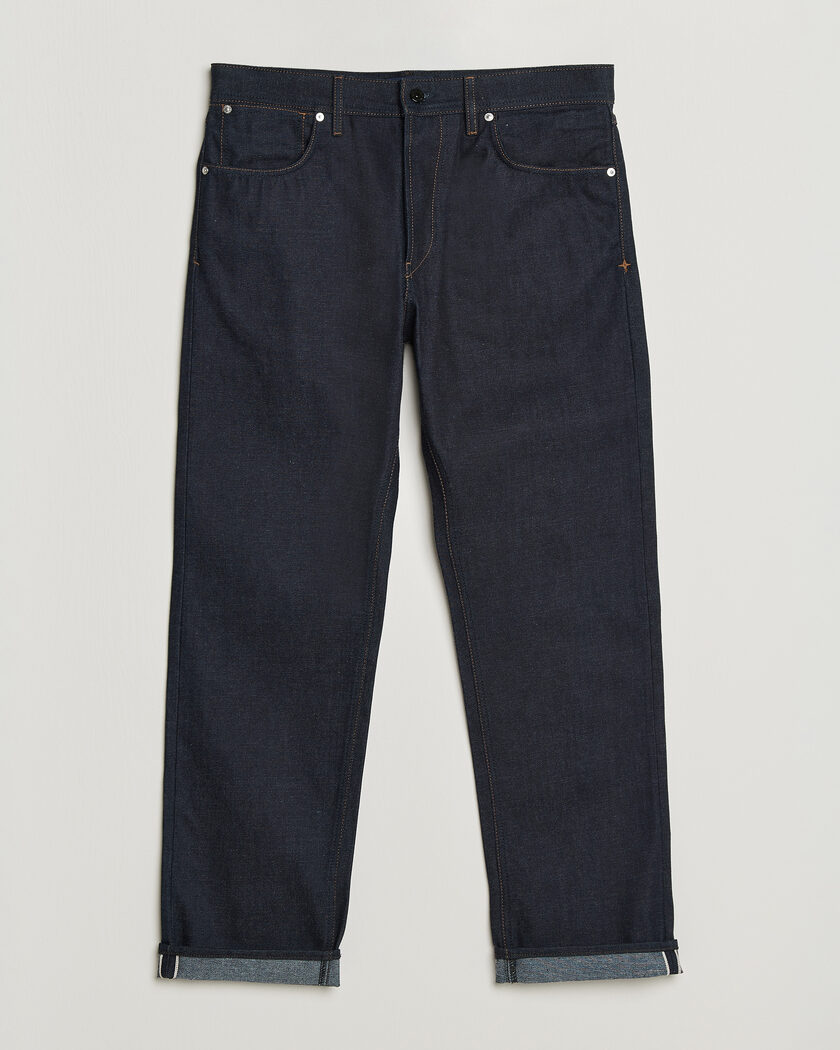 Stone Island Regular Straight Fit Selvedge Jeans Blue Raw – Blå