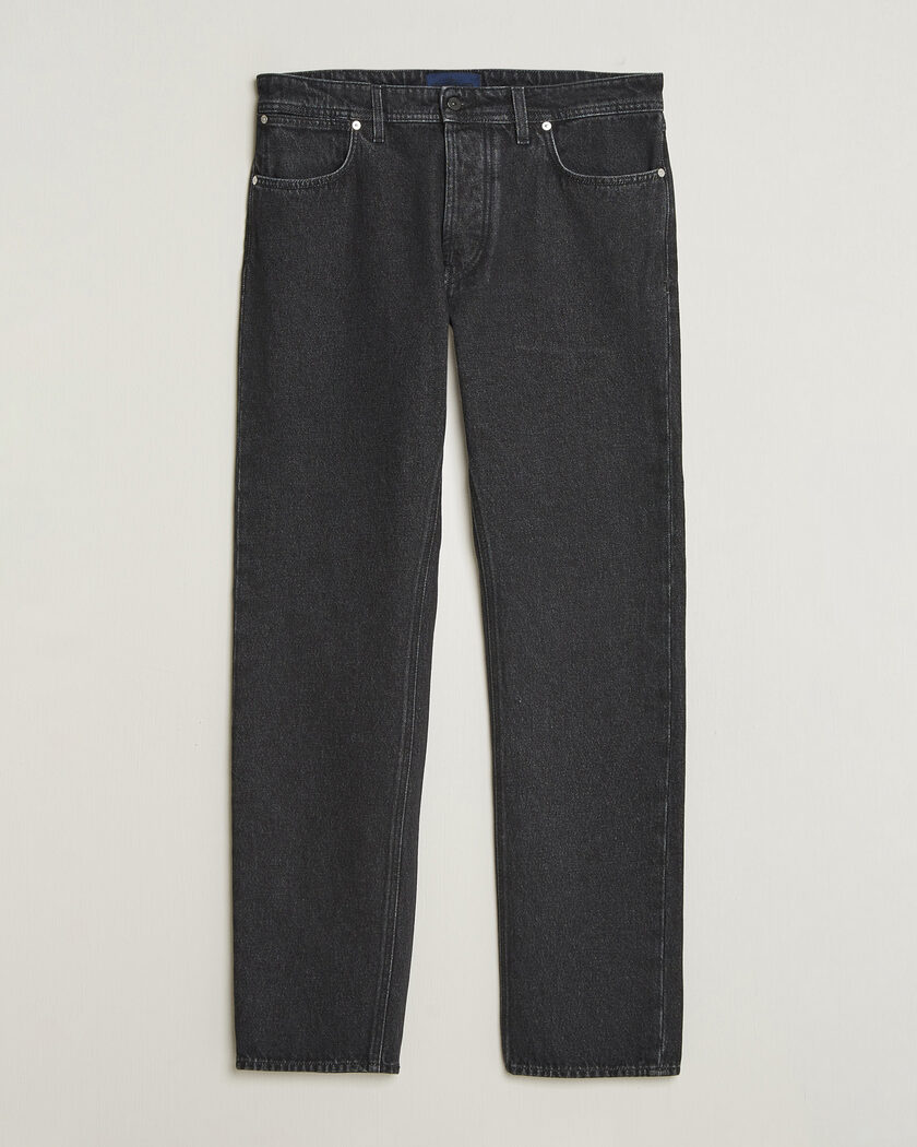 Stone Island Regular Straight Fit Jeans Black Medium Wash – Svart