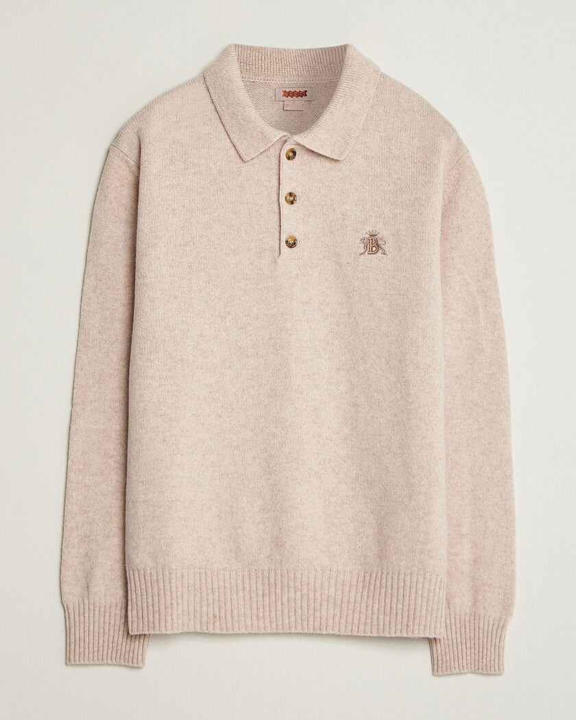 Baracuta Shetland Polo Antique White – Hvit