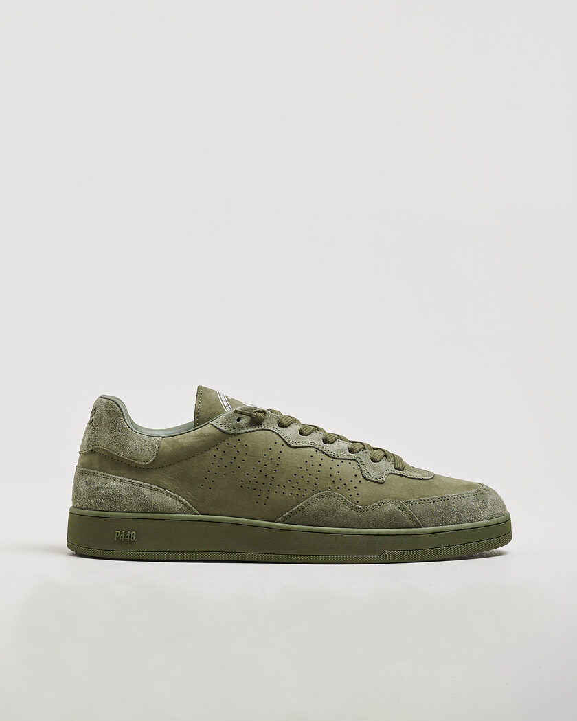 P448 Vert Leather Sneaker Army Green – Grønn