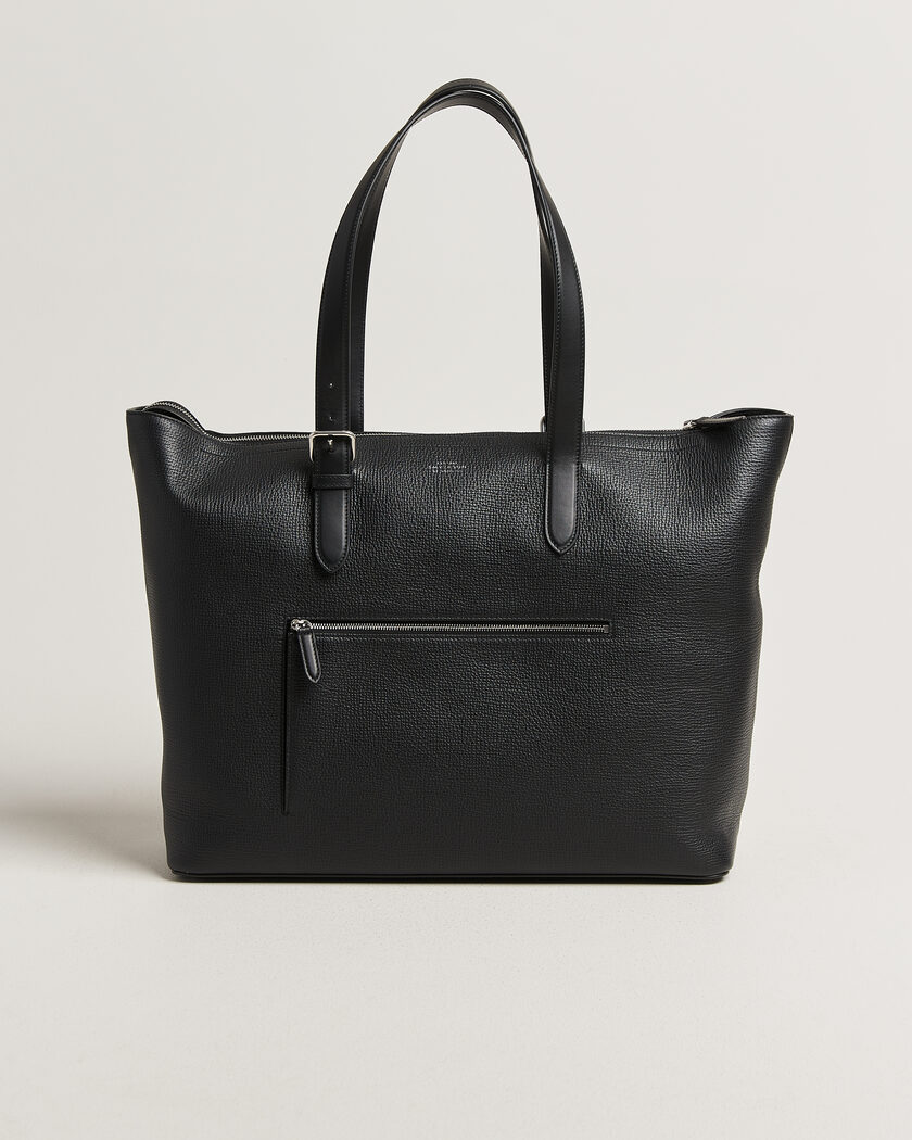 Smythson Ludlow Travel Tote Black – Svart