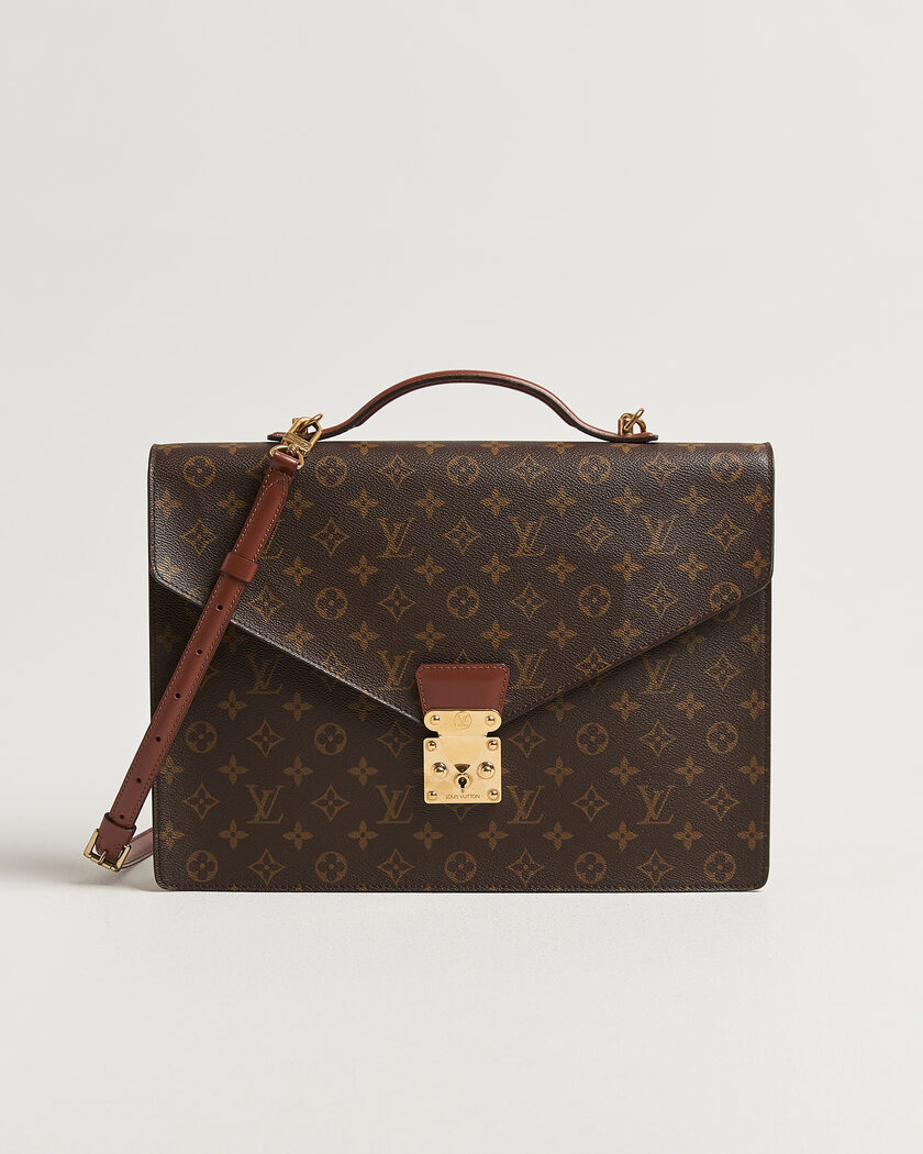 Louis Vuitton Pre-Owned Porte Document Bandouliére Monogram – Brun