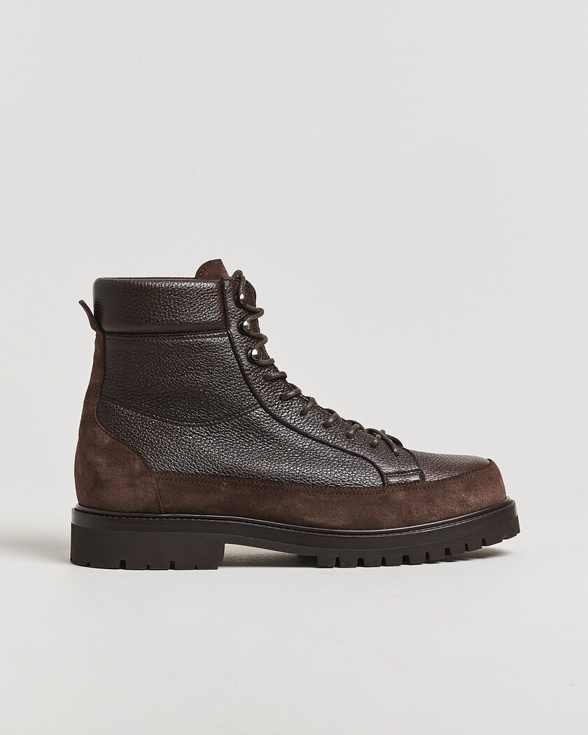 Brunello Cucinelli Lace Up Boots Dark Brown – Brun