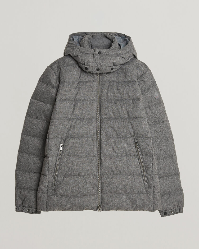 Save The Duck Constantin Padded Flannel Jacket Mid Grey Melange – Grå