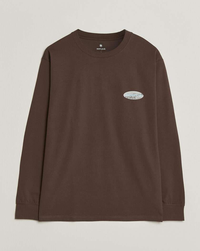 Snow Peak Campscape L/S T-Shirt Brown – Brun
