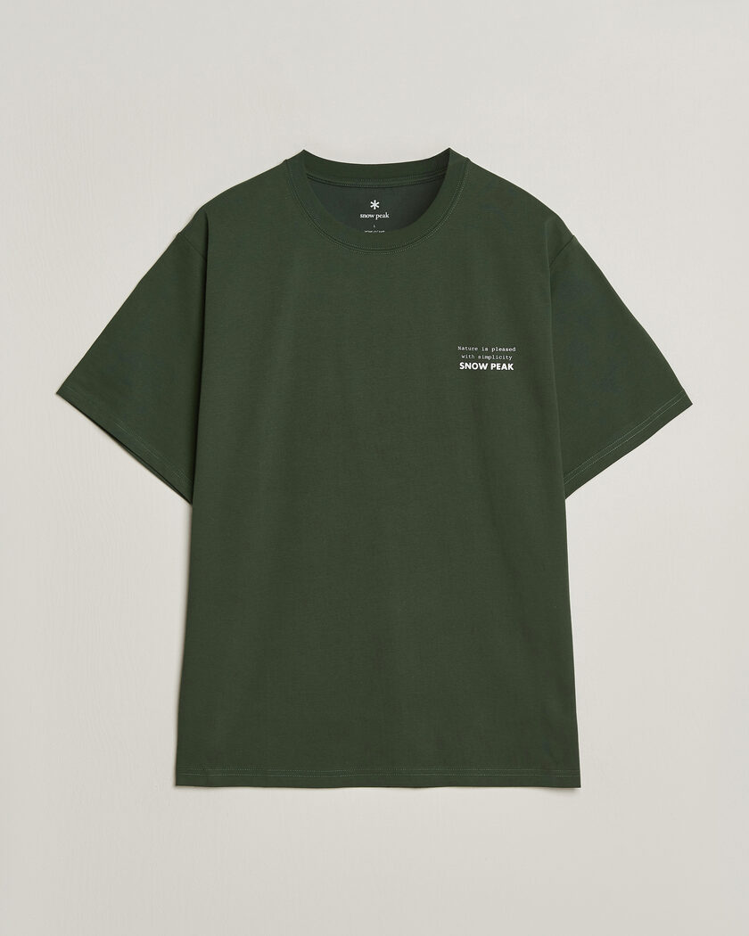 Snow Peak Elemental Balance T-Shirt Dark Green – Grønn