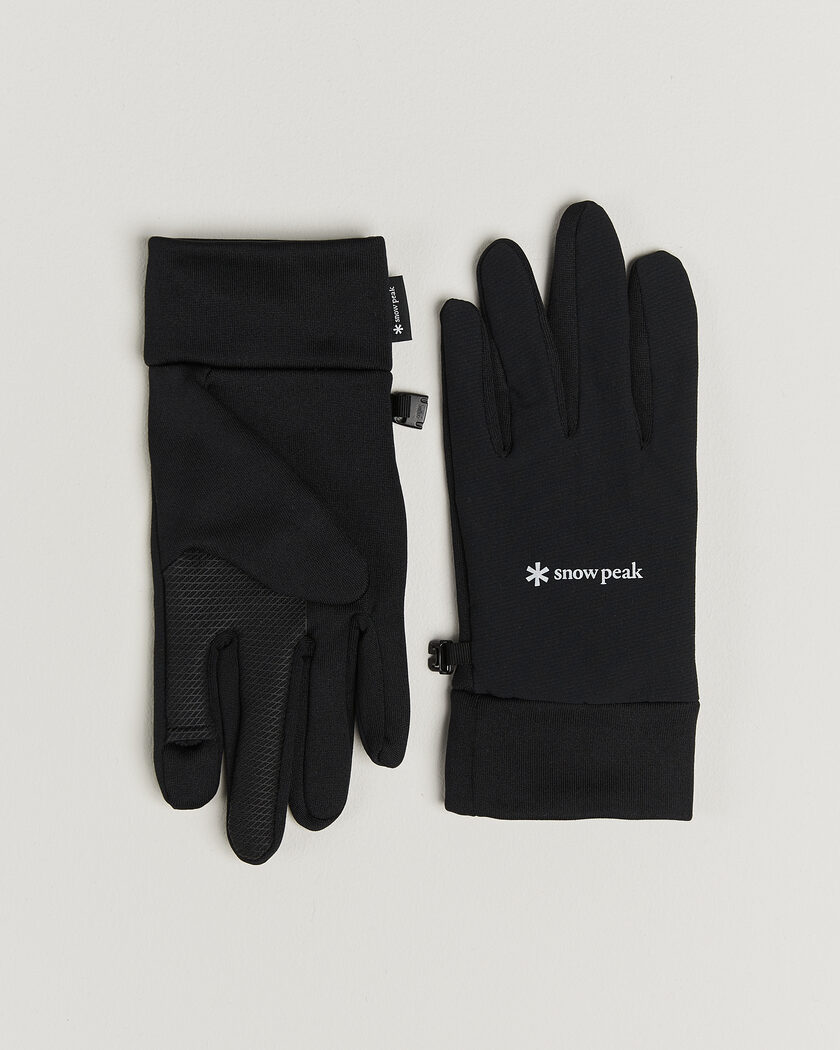 Snow Peak Polartec Power Stretch Gloves Black – Svart