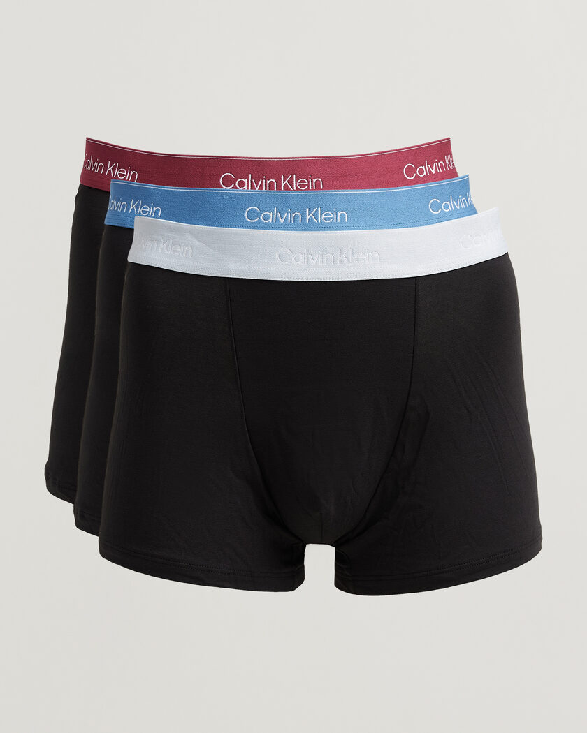 Calvin Klein 3-Pack Icon Cotton Stretch Relaxed Trunk Black – Svart