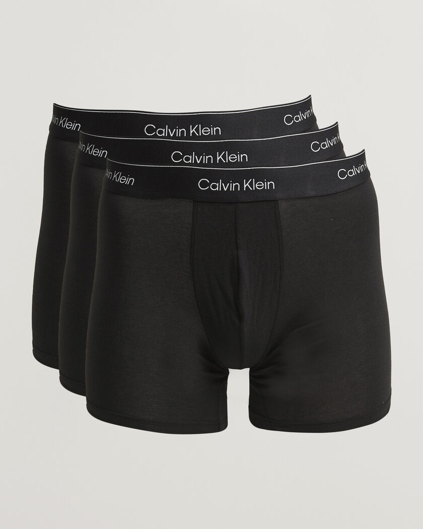 Calvin Klein 3-Pack Icon Cotton Stretch Boxer Brief Black – Svart