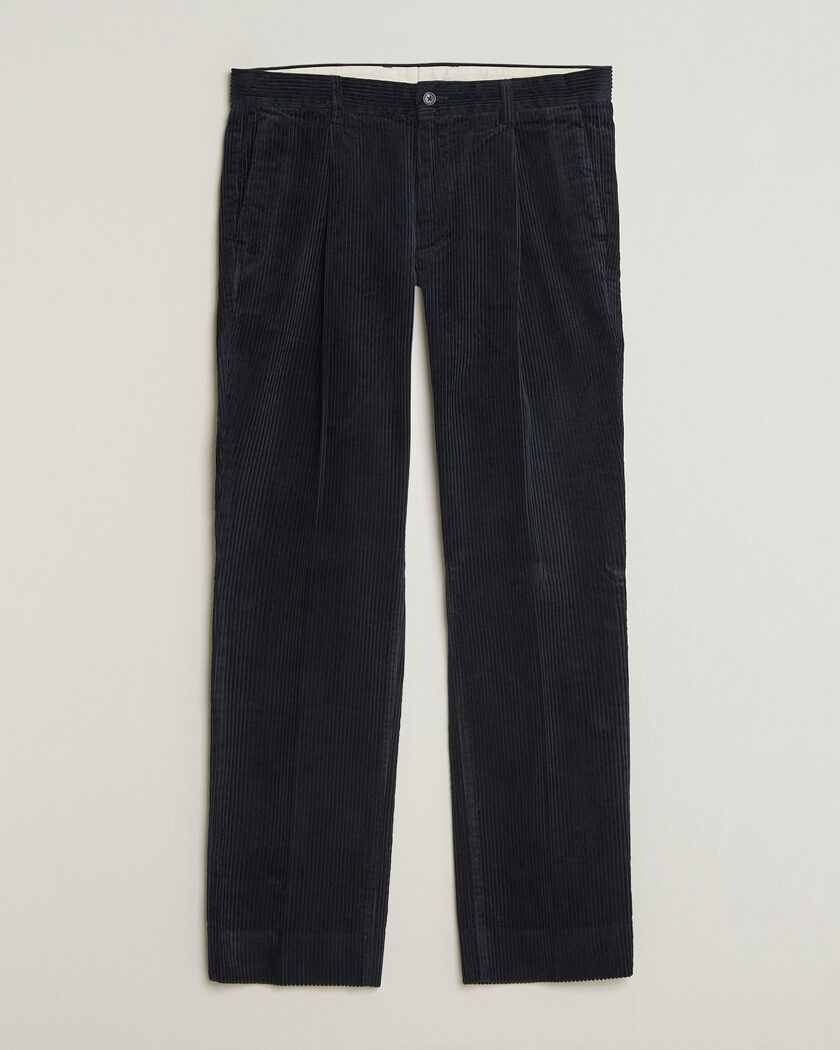 Gant Corduroy Trousers Evening Blue – Blå