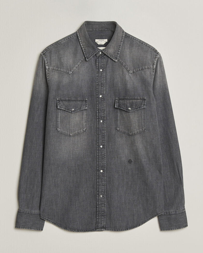 Jacob Cohën Denim Western Pocket Overshirt Grey – Grå