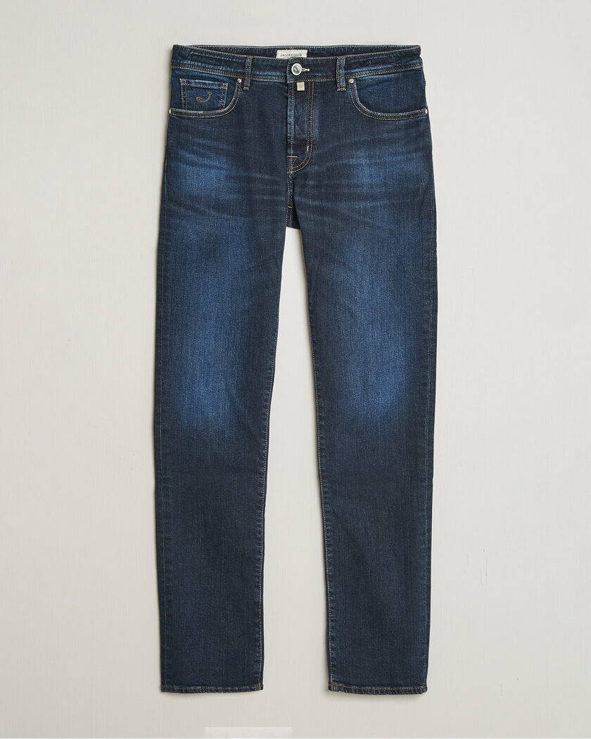 Jacob Cohën Bard Slim Fit Apres Ski Patch Stretch Jeans Blue – Blå