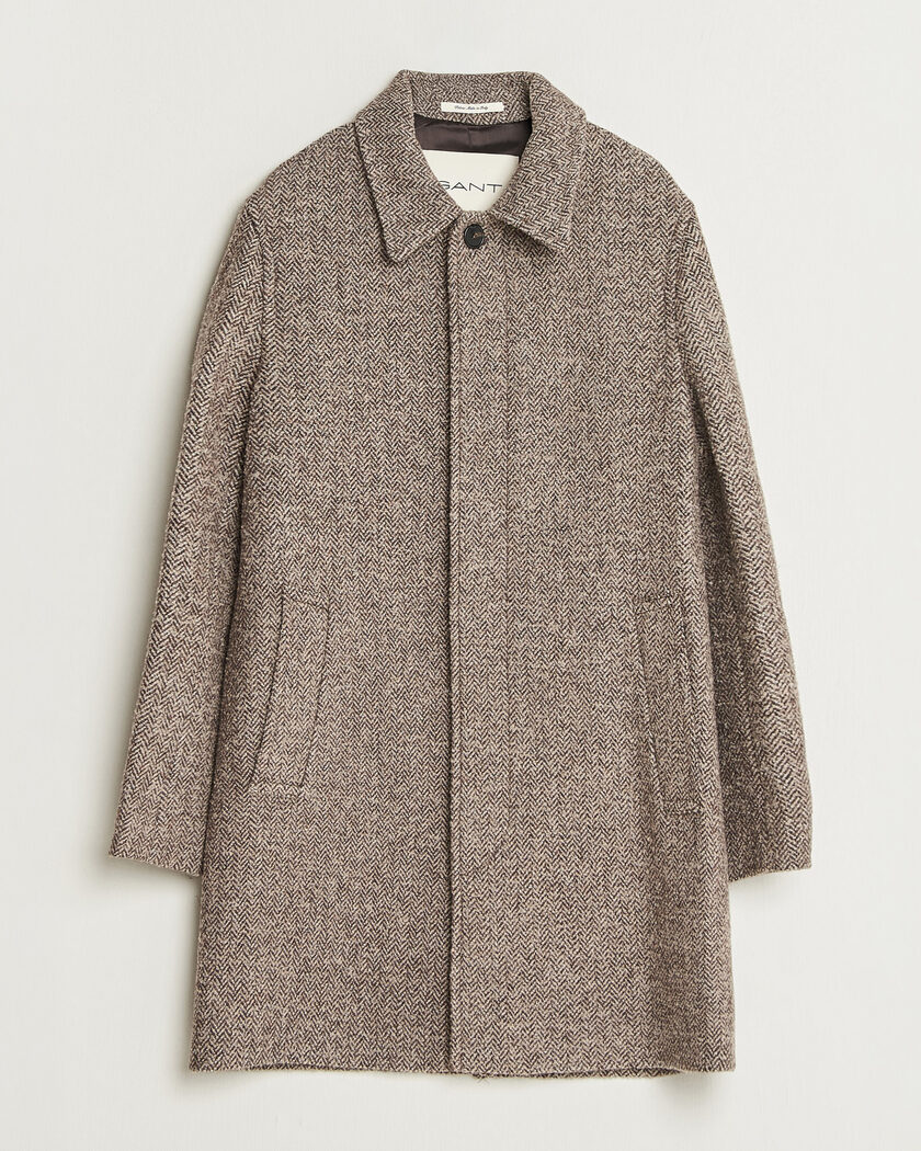 Gant Wool Car Coat Mist Taupe – Brun