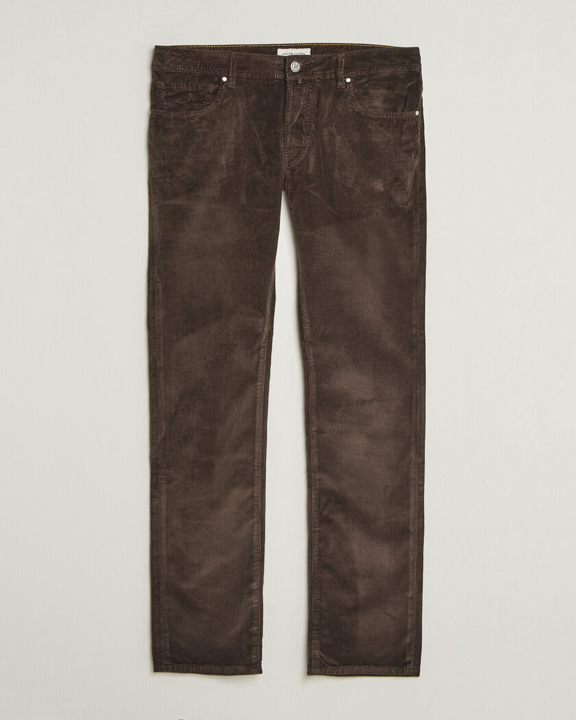 Jacob Cohën Bard 5-Pocket Medium Corduroy Trousers Brown – Brun