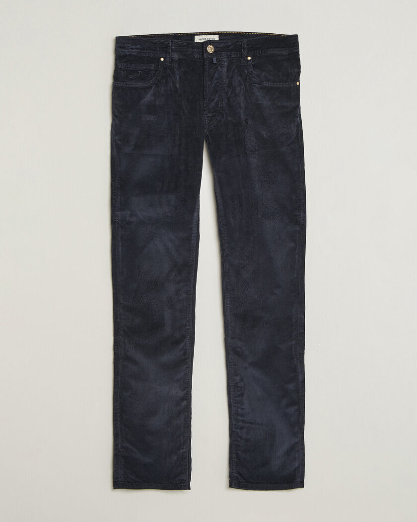 Jacob Cohën Bard 5-Pocket Medium Corduroy Trousers Navy – Blå