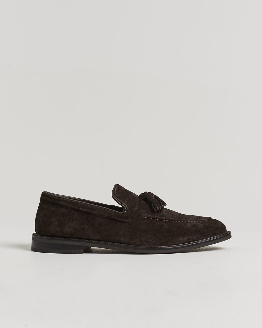Gant Lozham Suede Tassle Loafer Dark Brown – Brun