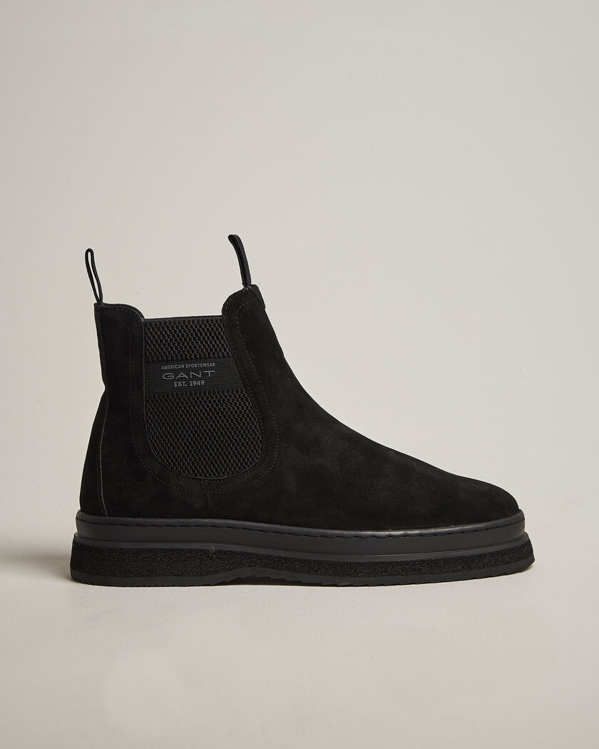 Gant Blistown Shearling Suede Chelsea Boot Black – Svart