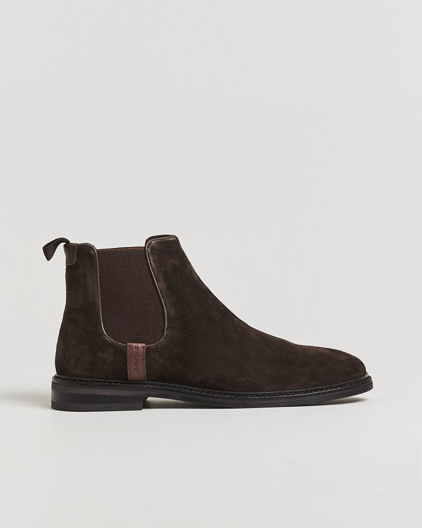 Gant Bidford Suede Chelsea Boot Dark Brown – Brun