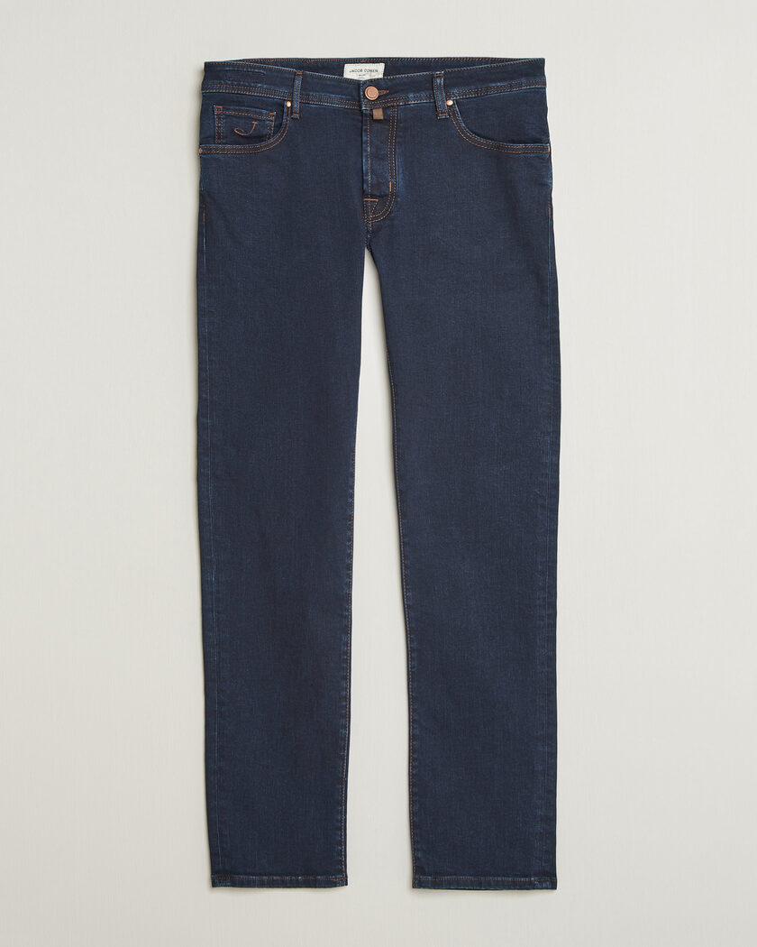 Jacob Cohën Nick Slim Fit Rinse Wash Stretch Jeans Dark Blue – Blå