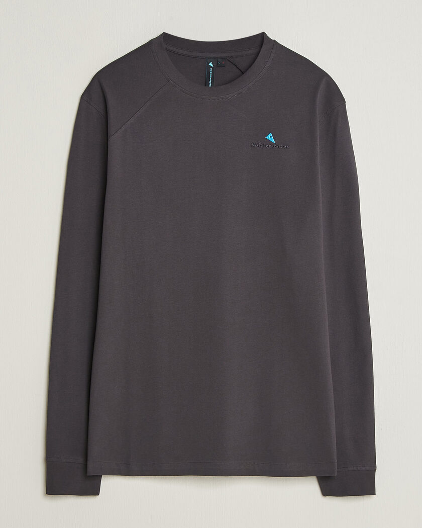 Klättermusen Root Long Sleeve Logo T-Shirt Raven – Svart