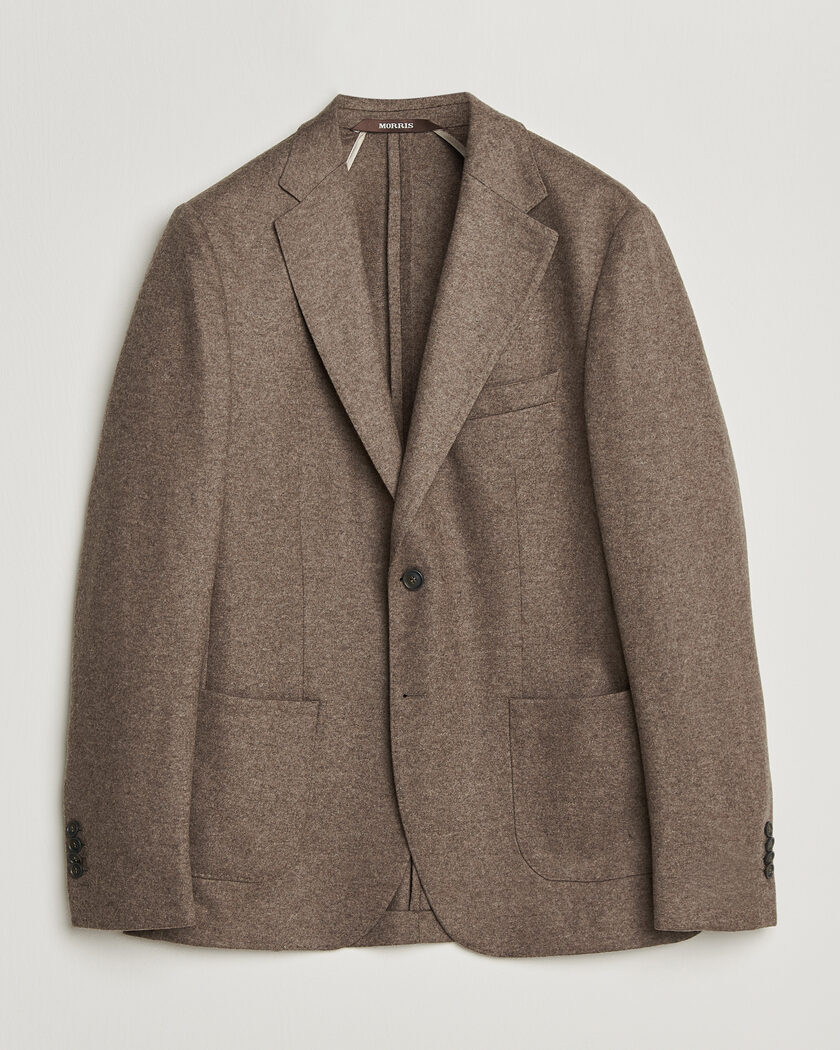 Morris Wool Jersey Blazer Brown – Brun