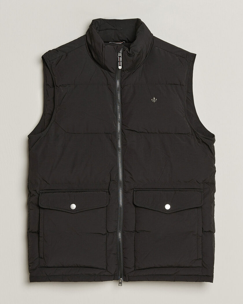 Morris Lennox Puffer Vest Black – Svart