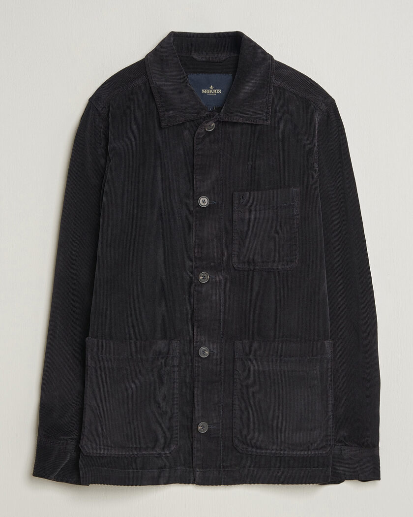 Morris Fenix Cord Shirt Jacket Blue – Blå