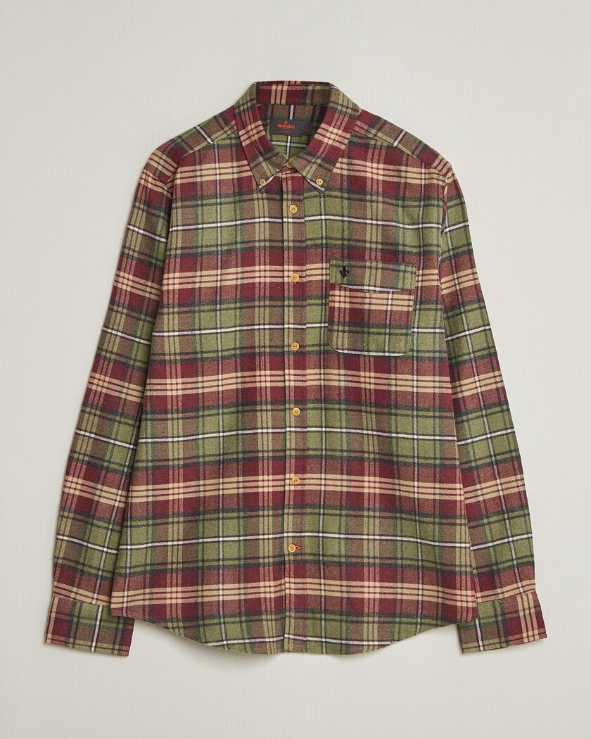Morris Flanell Big Check Shirt Green – Grønn
