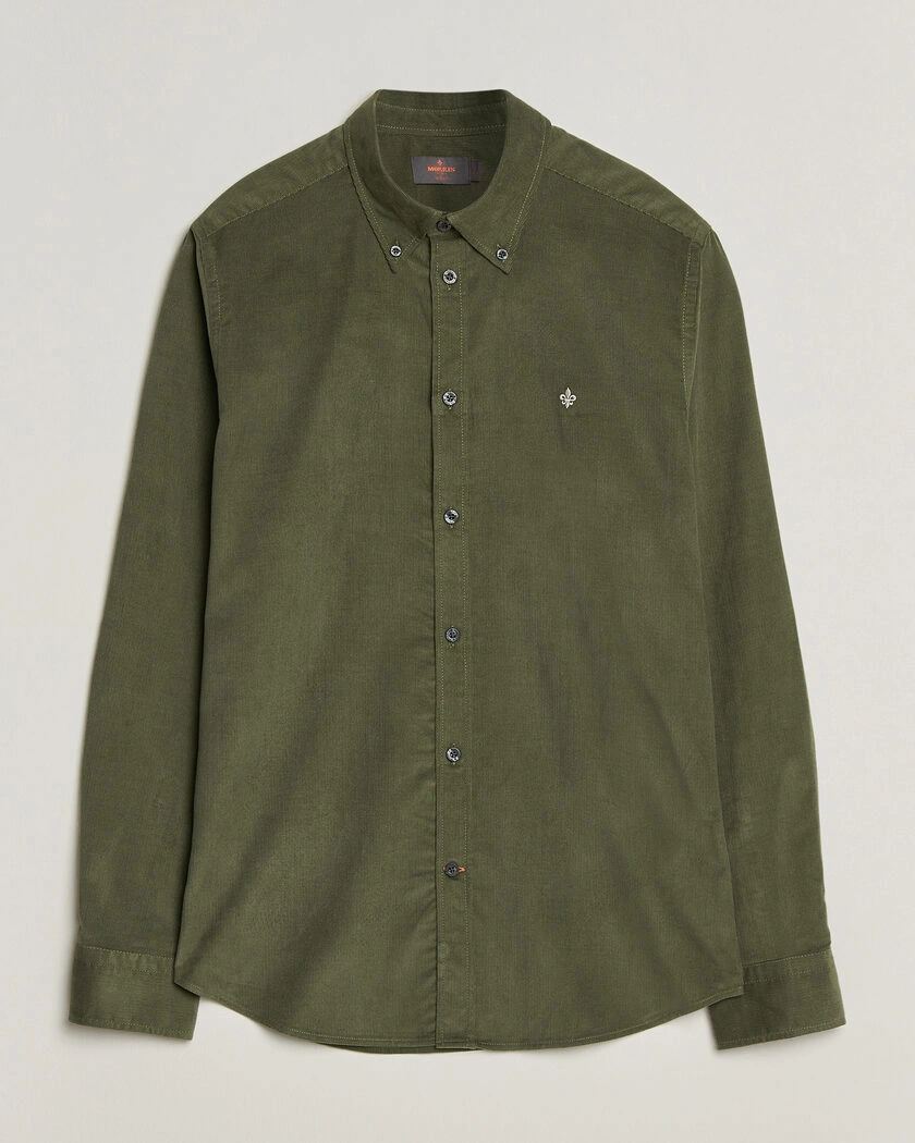 Morris Douglas Cord Shirt Olive – Grønn