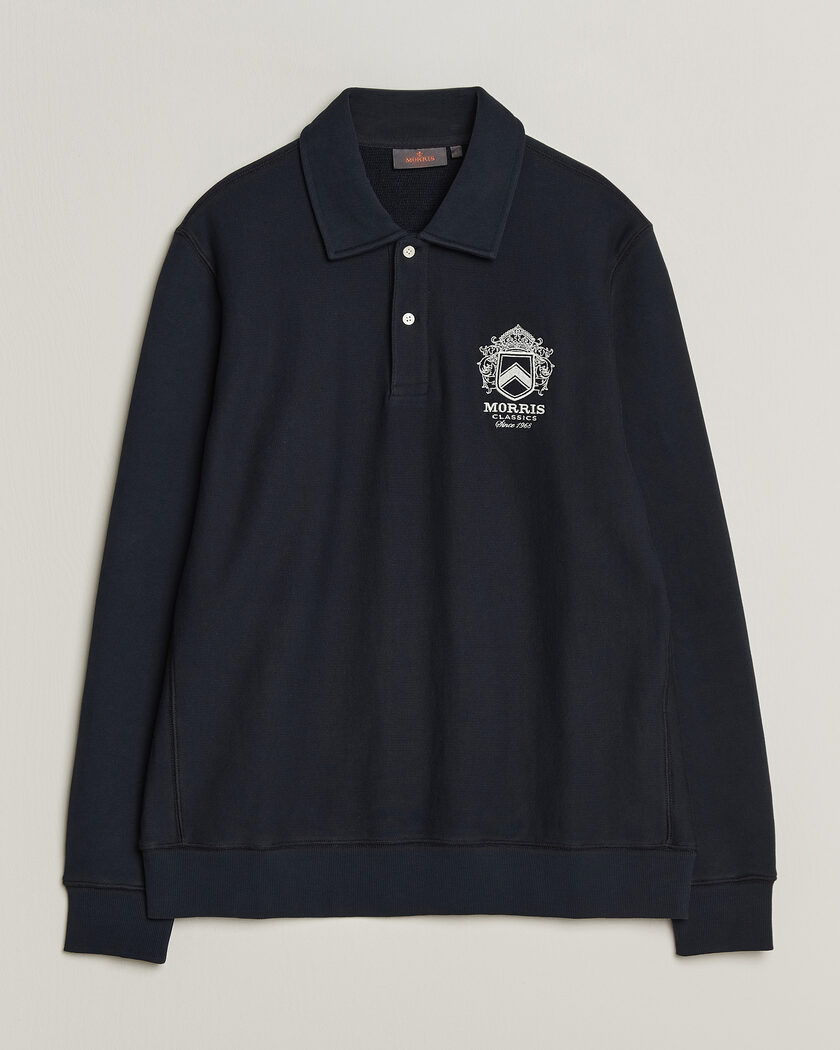Morris Winston Polo Sweatshirt Old Blue – Blå