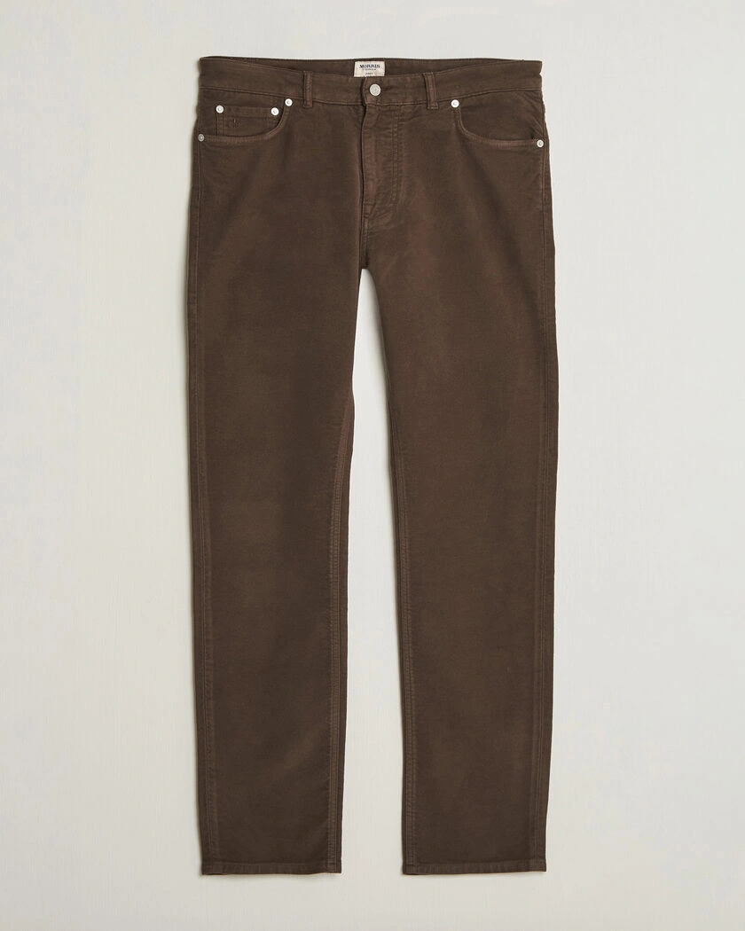 Morris James Winter Twill 5-Pocket Pants Brown – Brun