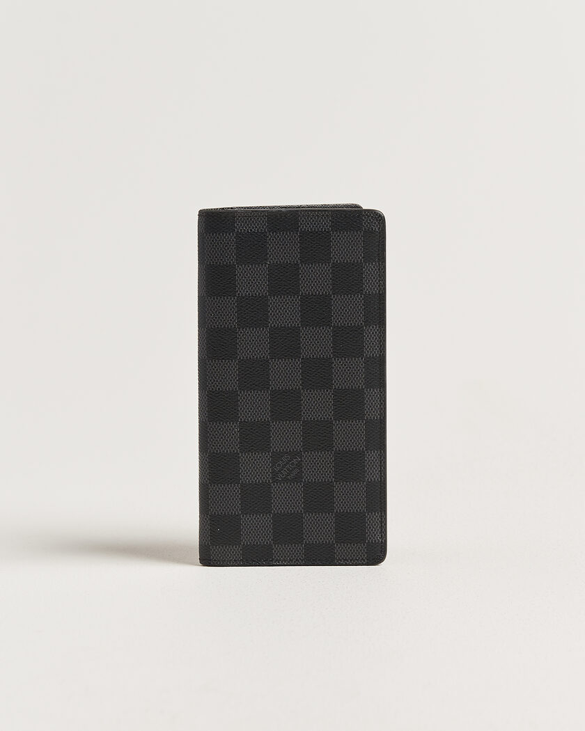 Louis Vuitton Pre-Owned Brazza Wallet Damier Graphite – Grå