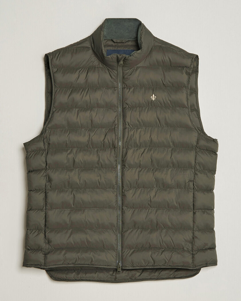 Morris Norfolk Liner Vest Olive – Grønn