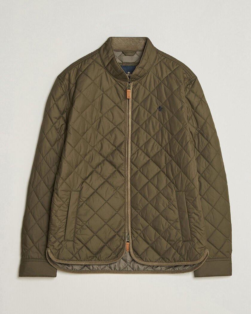 Morris Teddy Quilted Jacket Olive – Grønn