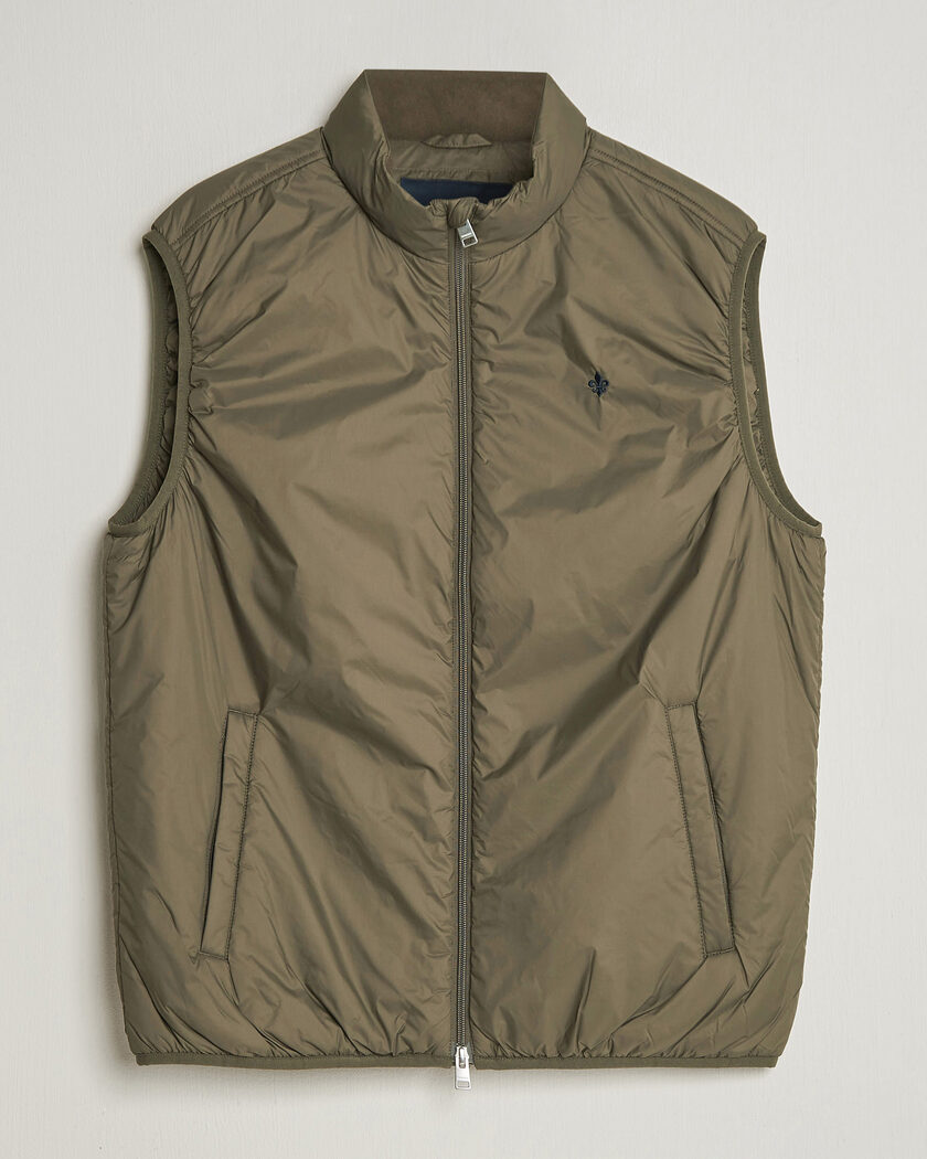 Morris Bradley Padded Vest Olive – Grønn