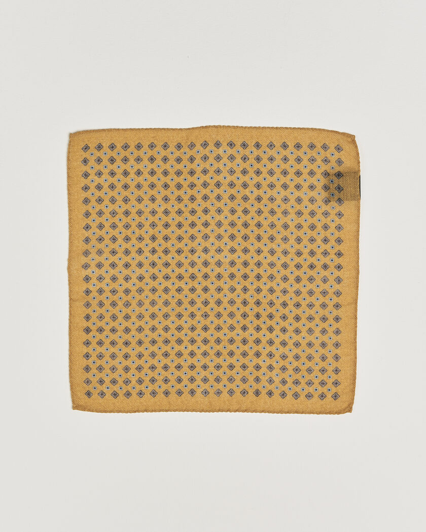 Amanda Christensen Wool Flower Pocket Square Yellow – Gul