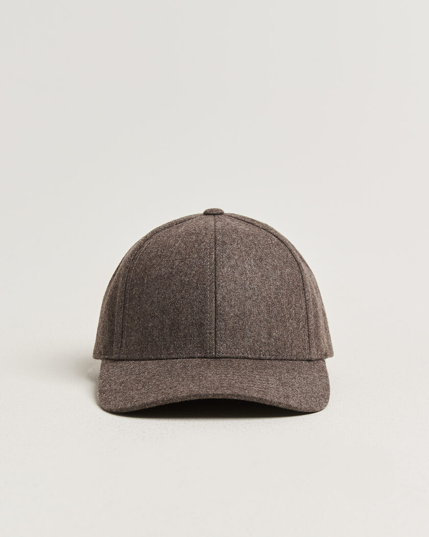 Varsity Headwear Merino Wool Baseball Cap Taupe Brown – Brun