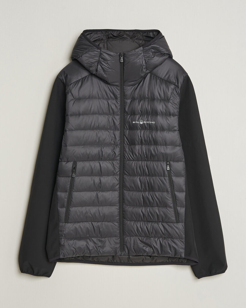 Sail Racing Spray Down Hooded Hybrid Jacket Carbon – Svart