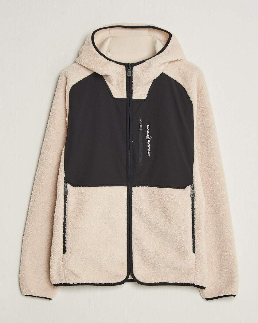 Sail Racing Patrol Pile Full Zip Hoodie Ivory – Hvit