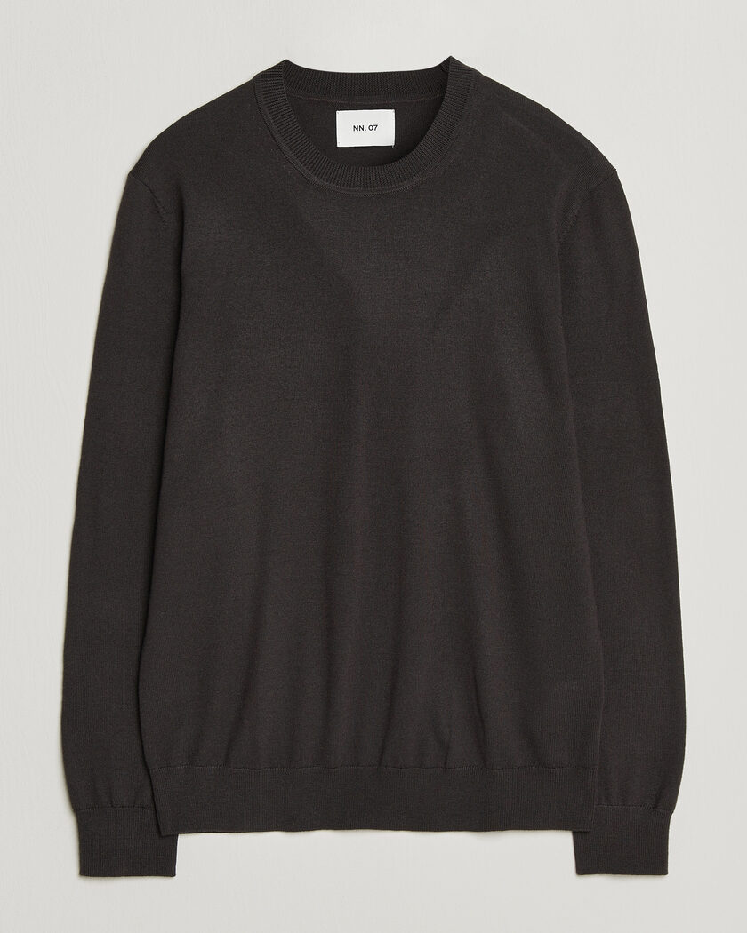 NN07 Ted Merino Crew Neck Pullover Deep Truffle – Brun