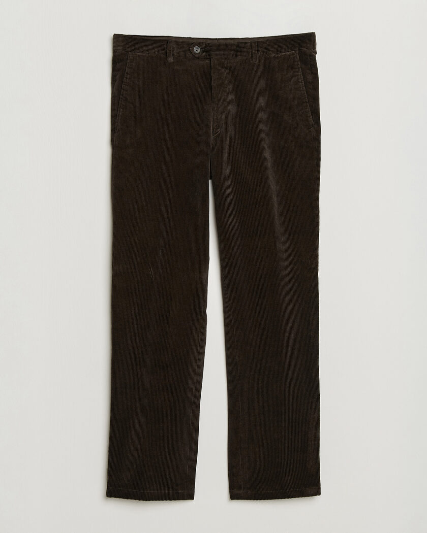 Oscar Jacobson Dandy Corduroy Trousers Dark Brown – Brun