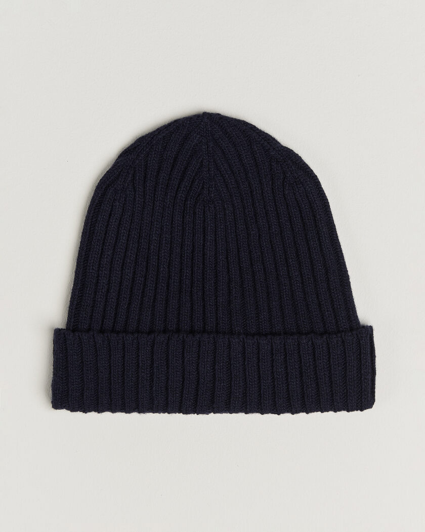 Stenströms Brushed Merino Beanie Navy – Blå