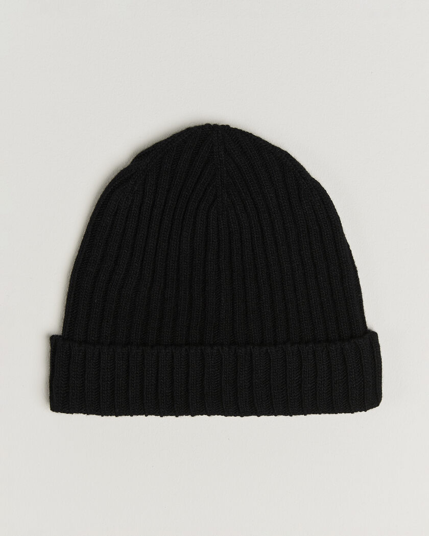 Stenströms Brushed Merino Beanie Black – Svart