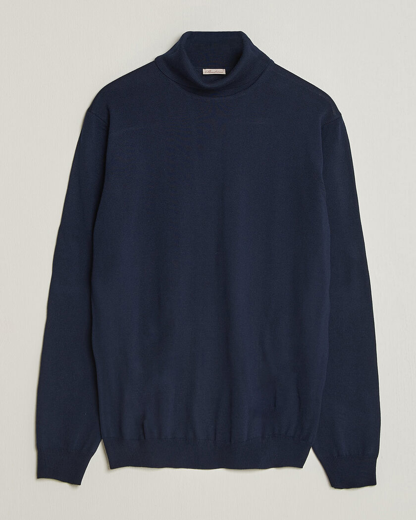 Stenströms Merino Rollneck Navy – Blå