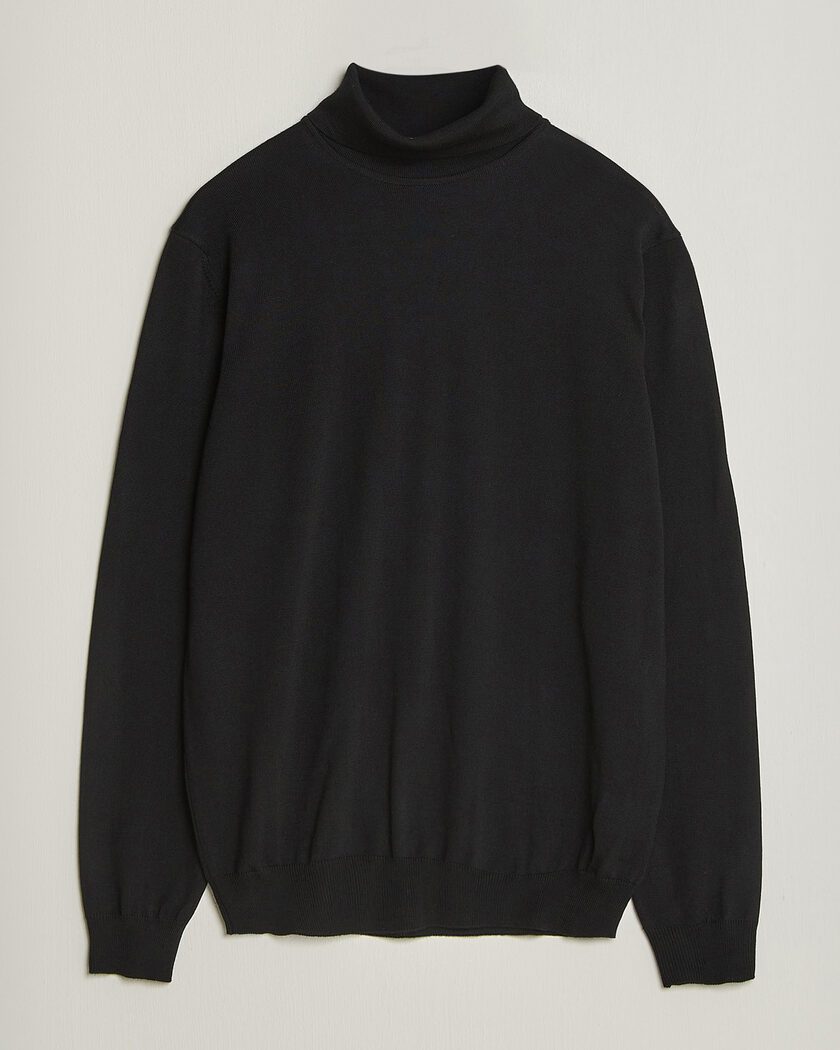 Stenströms Merino Rollneck Black – Svart