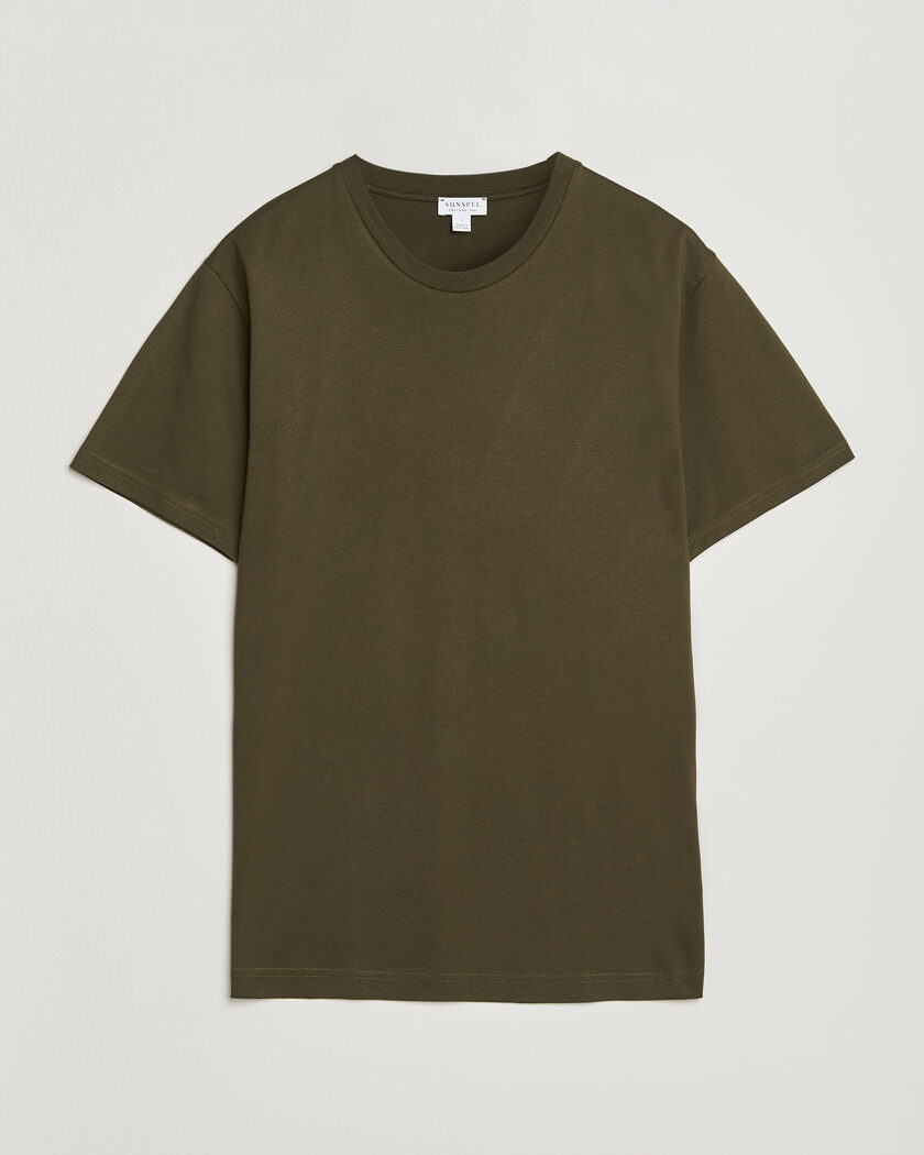 Sunspel Riviera Midweight T-Shirt Loden Green – Grønn